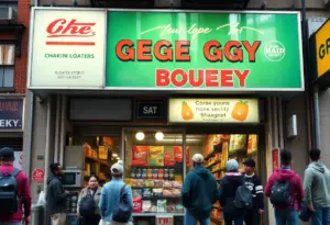 A busy bodega in New York City