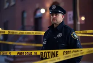 Police outside crime scene in the Bronx after shooting incident