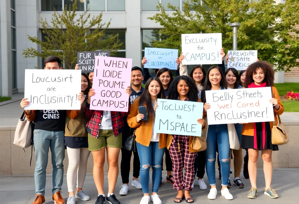 Students raising awareness about antisemitism on campus