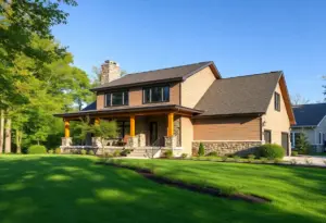 A durable home in a New York setting with quality materials