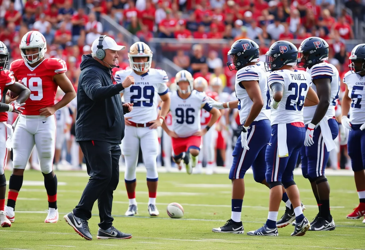 New York Giants interim coach Mike Kafka leading the team