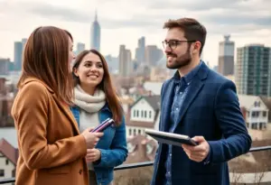 A couple exploring homeownership options in New York City.