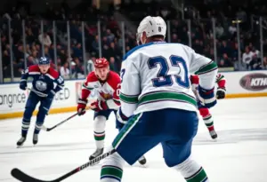 New York Islanders players celebrating a goal during the game against the New York Rangers.