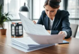 Business professional reviewing LLC transparency regulations in New York