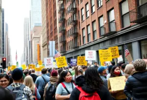 New York City residents participating in civic engagement