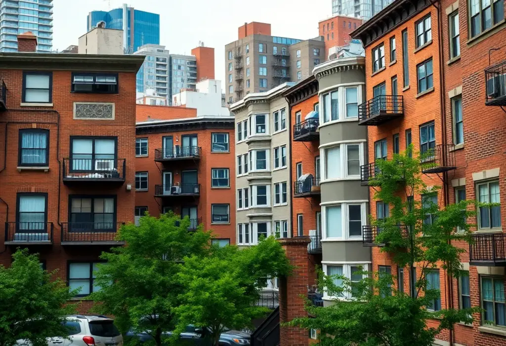 Diverse neighborhoods of New York City showcasing urban housing