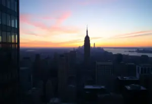 Skyline of New York City symbolizing political engagement