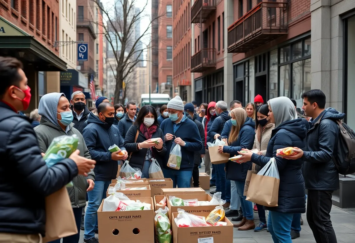 Community food distribution in New York City amid SNAP funding shutdown