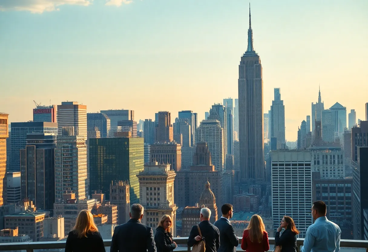 Skyline of New York City highlighting luxury real estate