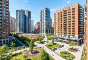 Rendering of the OneLIC Neighborhood Plan in Long Island City