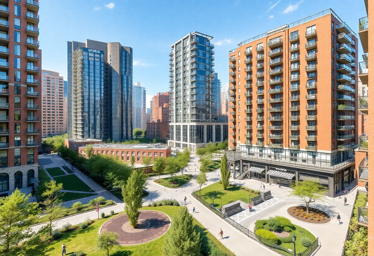 Rendering of the OneLIC Neighborhood Plan in Long Island City