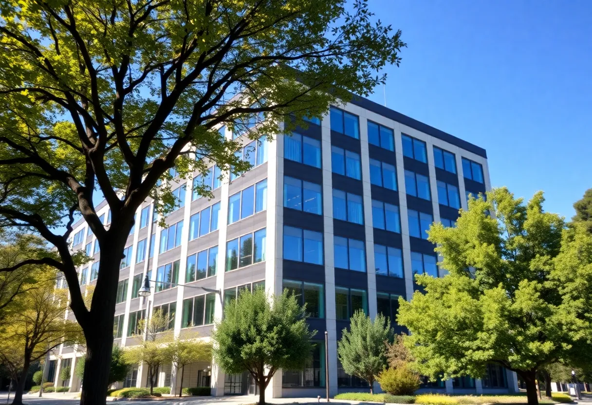 Modern office building in Palo Alto, California