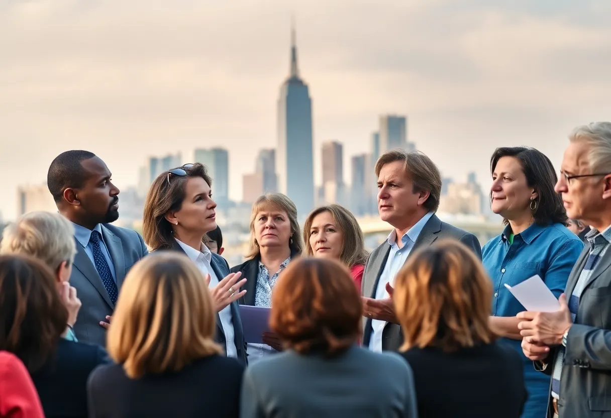 Candidates debating in New York City during the mayoral election campaign.