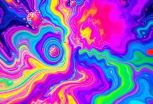 Abstract visual representation inspired by DMT experiences