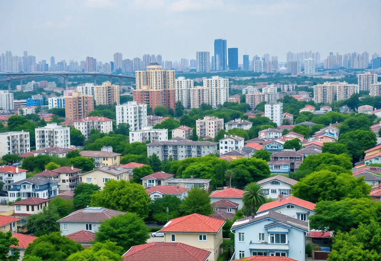 Urban real estate landscape representing investment opportunities