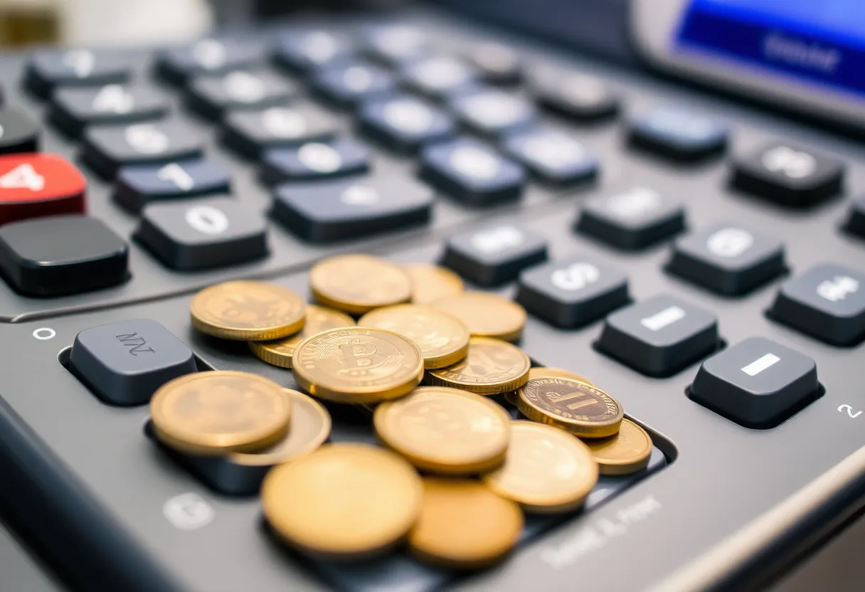 A cash register showing cash transactions being rounded.