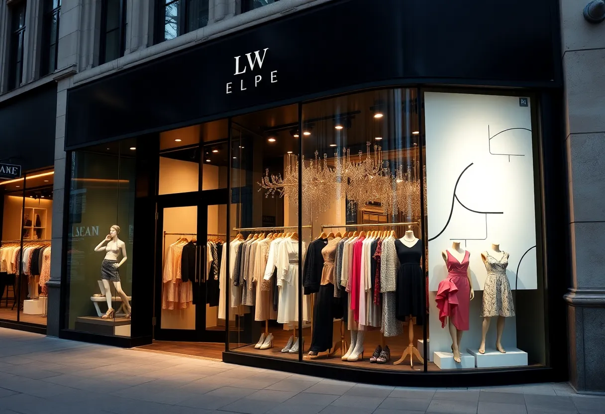 Saujette boutique storefront in downtown Darien