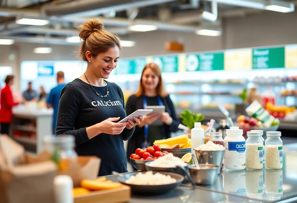 Calcium chew product display by Seen Nutrition