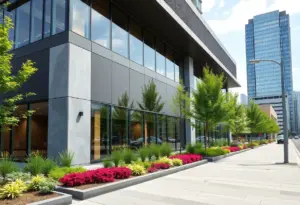 An upgraded office building on Sixth Avenue in New York City