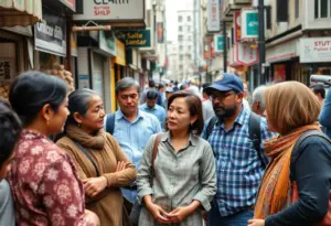 Small business owners strategizing in an urban setting