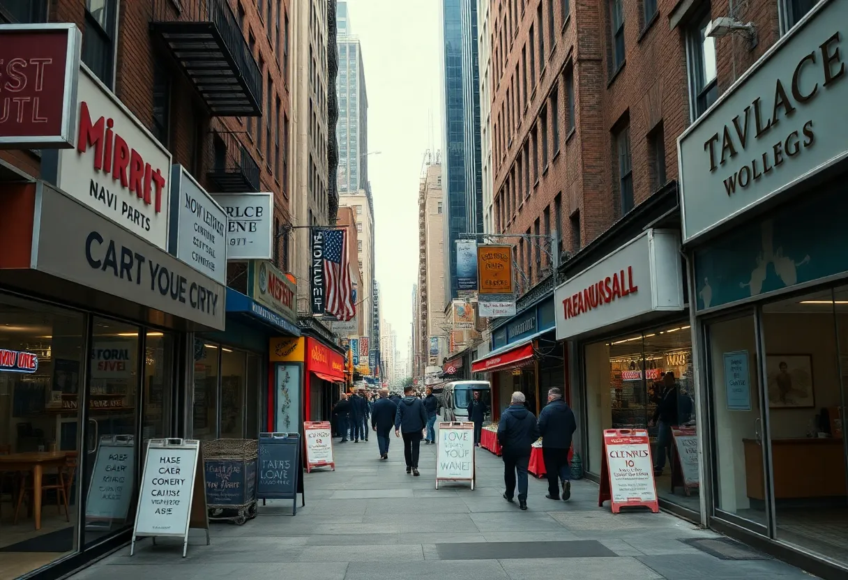 Empty storefronts in New York City due to SNAP benefit delays