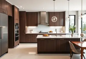 Elegant kitchen design showcasing luxury features