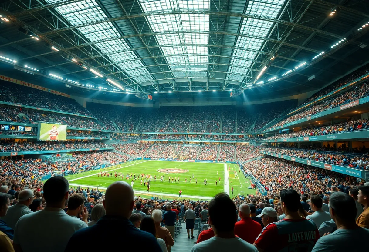 Fans enjoying a match at Sports Illustrated Stadium