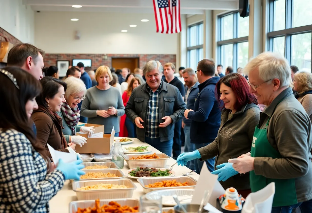 Mayor-elect serving meal to veterans at Commonwealth Veterans Residence