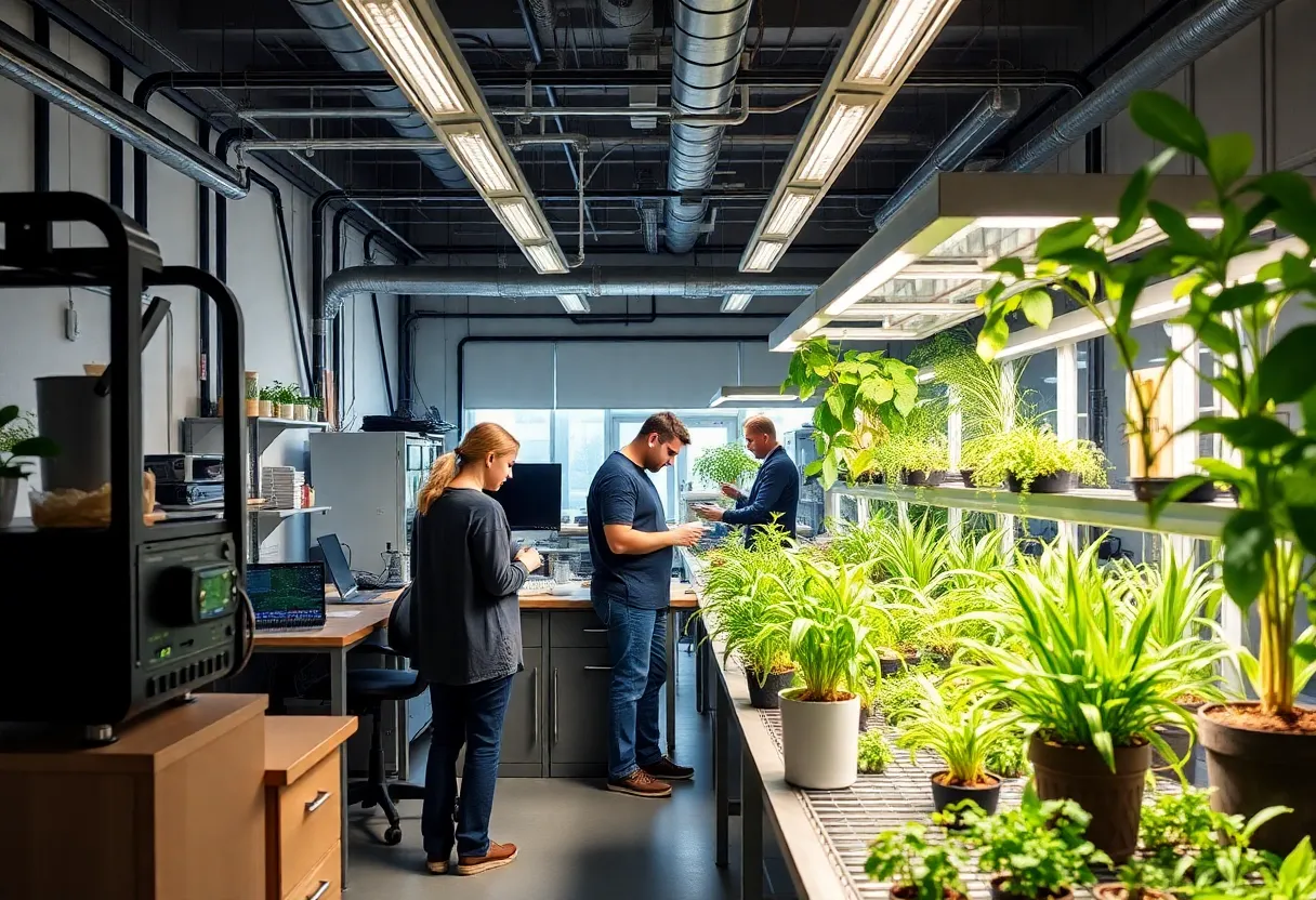 ZILA BioWorks team working on eco-friendly products in a modern lab