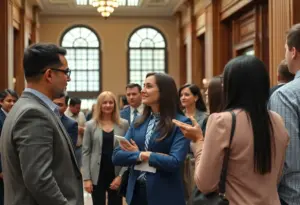 Teamwork in New York City Hall during a government transition