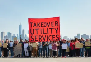 Activists in New York advocating for a public takeover of the utility company