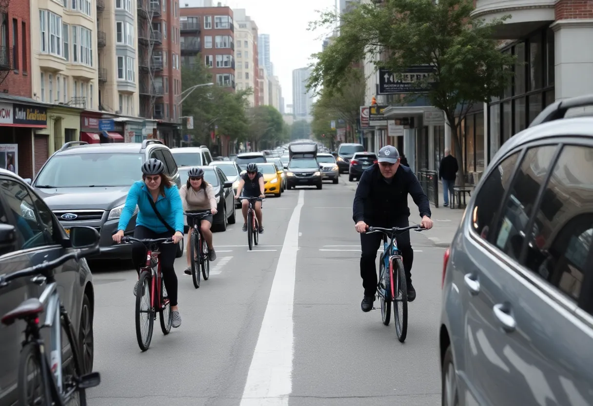 Local businesses in Astoria on 31st Street amid bike lane discussions