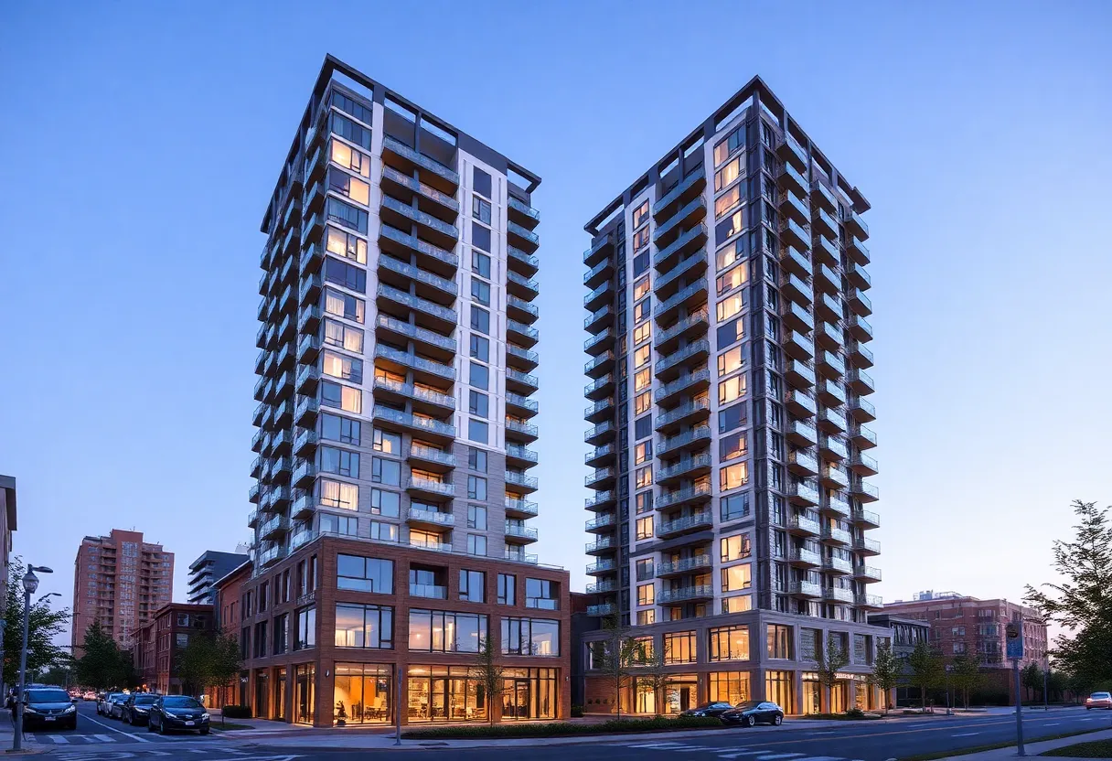 Rendering of Beitel Group's new mixed-use development in Mott Haven, Bronx