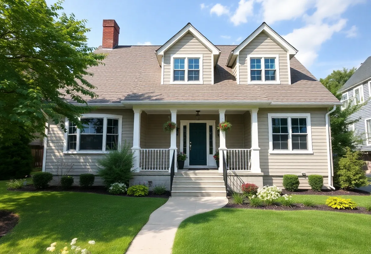 A renovated home with energy-efficient features in New York.