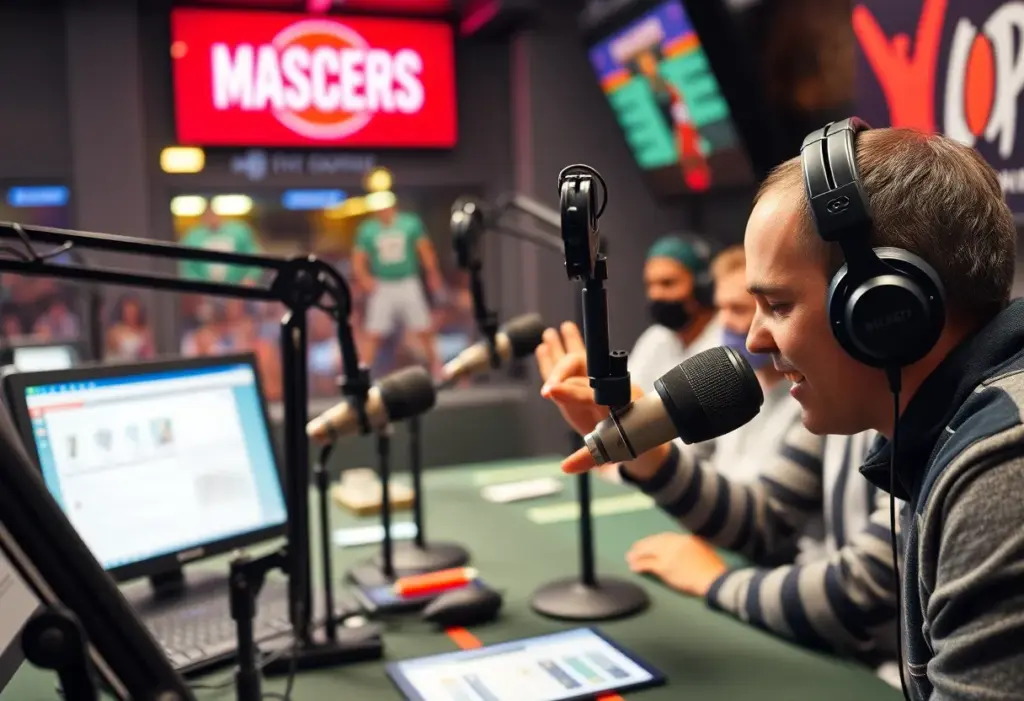 Craig Carton in WFAN sports radio studio