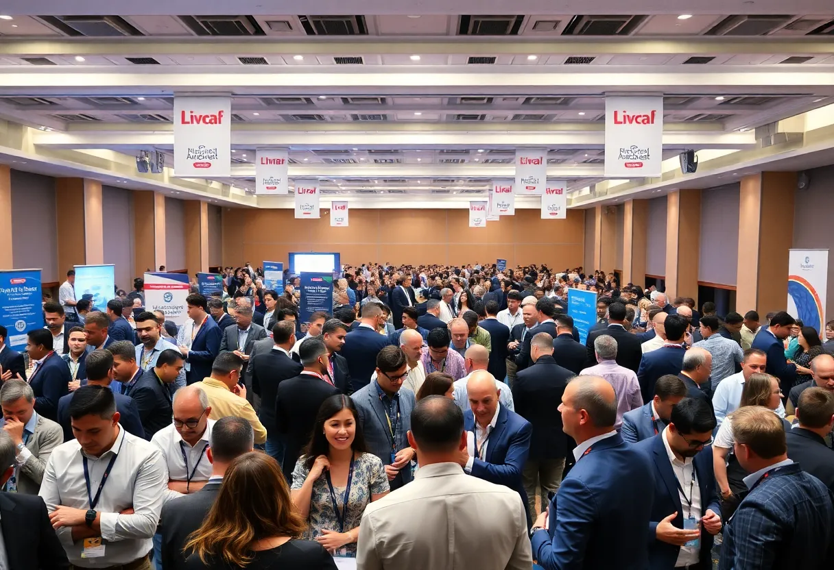 Conference attendees at the DealBook Summit in NYC