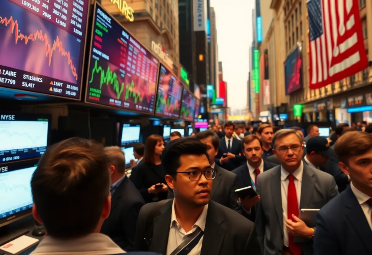 Investors observing market trends in New York City
