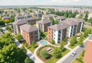 Conceptual image of Heatherwood Communities housing development in East Farmingdale