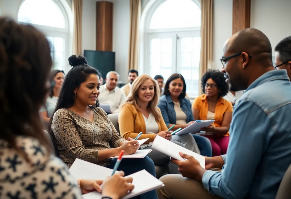 Participants engaged in a homebuyer workshop in New York, NY.