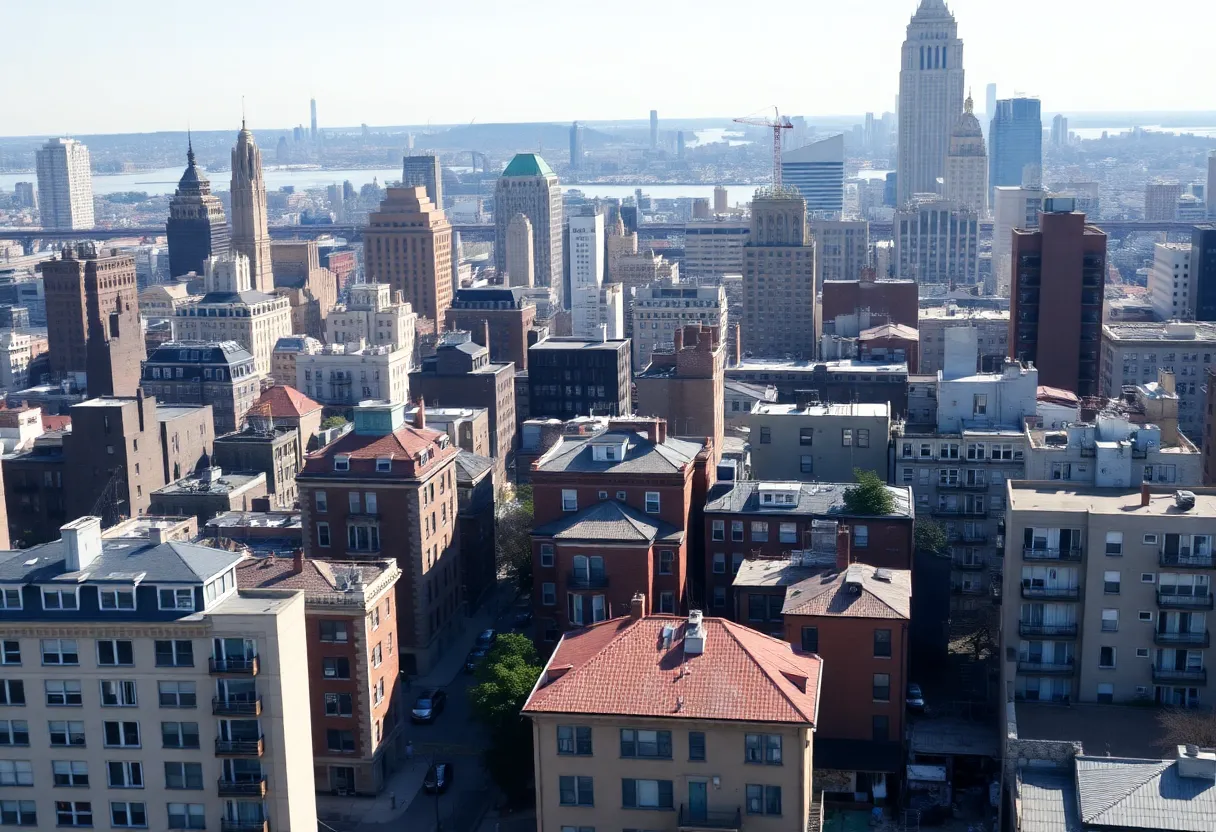 Diverse housing and urban landscape in New York City