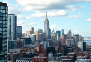 View of New York City skyline showcasing diverse neighborhoods and tech companies.