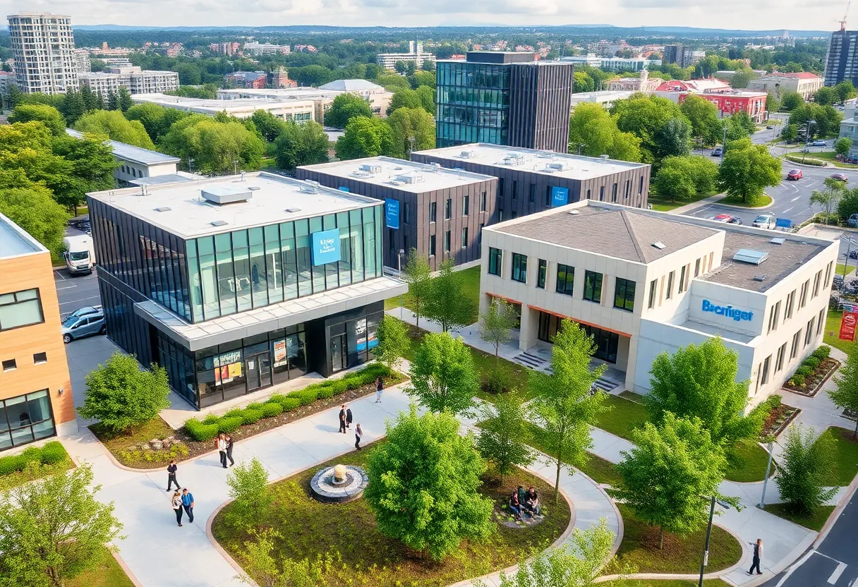 Rendering of the future Orange County Business Park