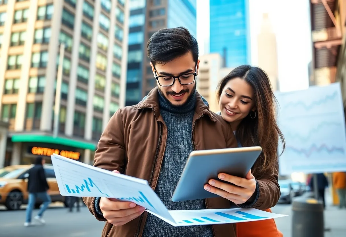 First-time homebuyer analyzing real estate analytics in New York