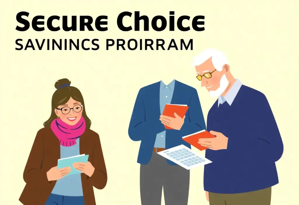 Diverse employees planning for retirement