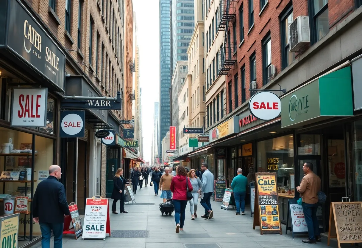 Small businesses in New York City showcasing vibrant shopfronts