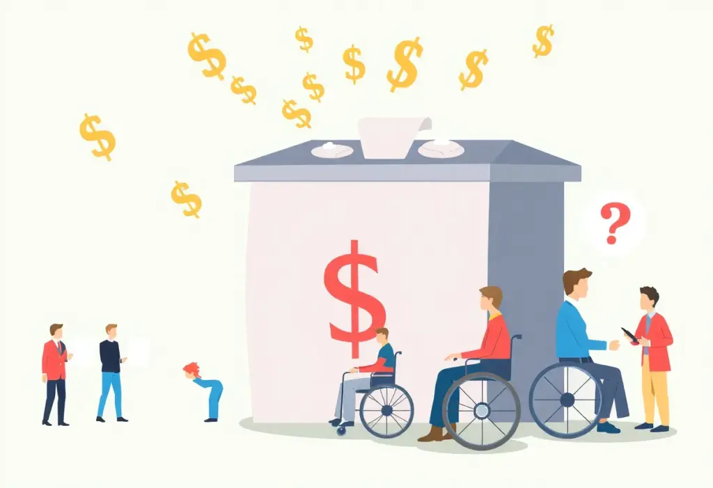 Illustration of Social Security Disability Trust Fund financial crisis.