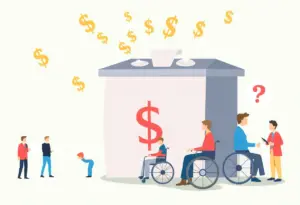 Illustration of Social Security Disability Trust Fund financial crisis.