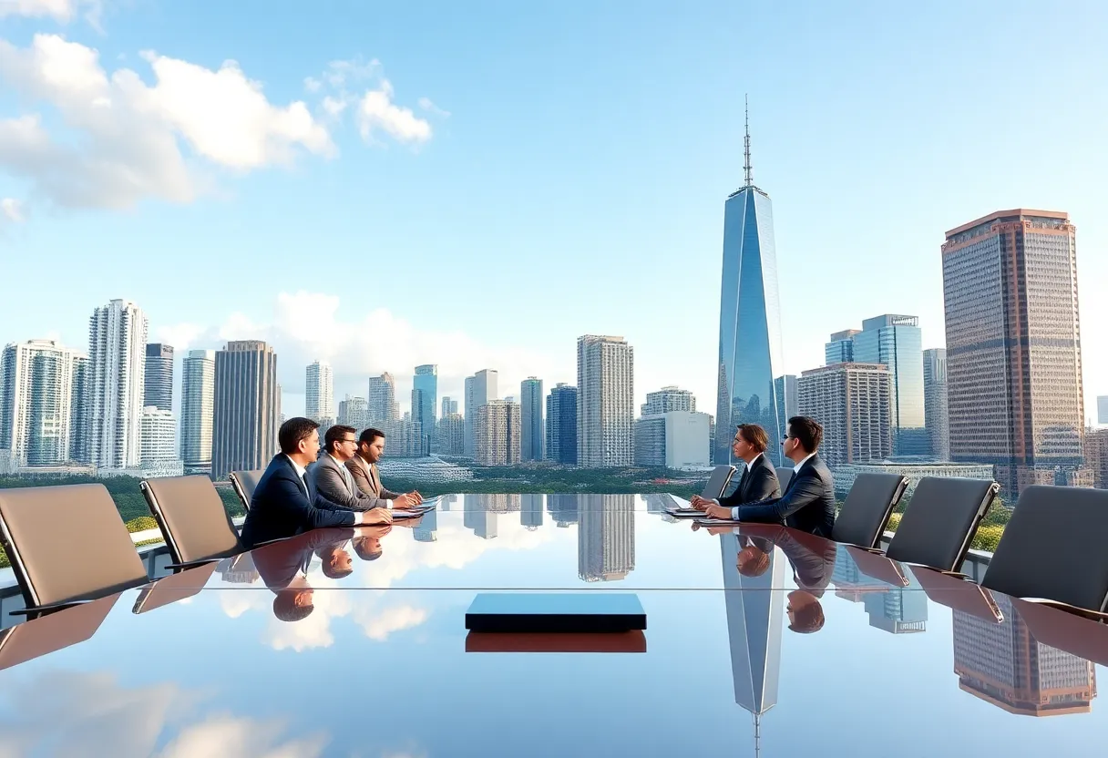 Delegation of South Florida leaders meeting business executives in New York City