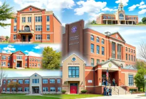 Collage of public high schools in New York State