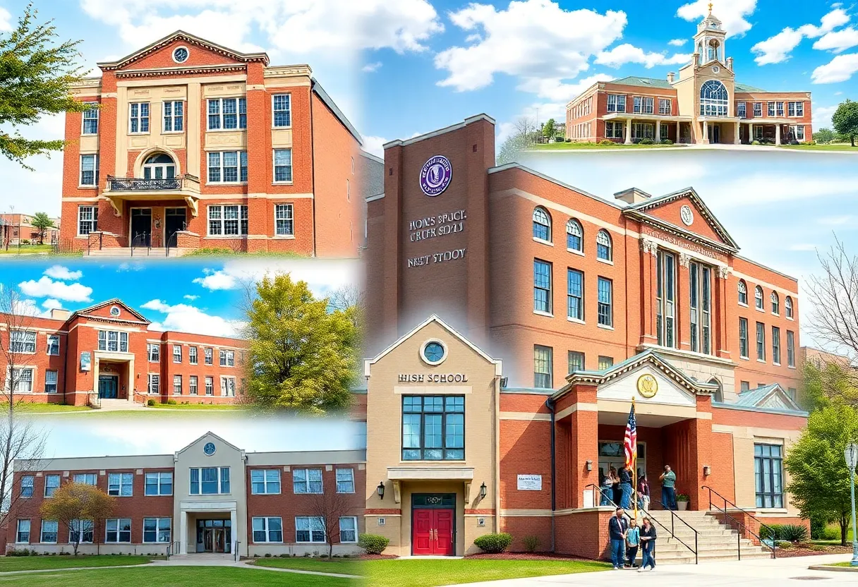 Collage of public high schools in New York State